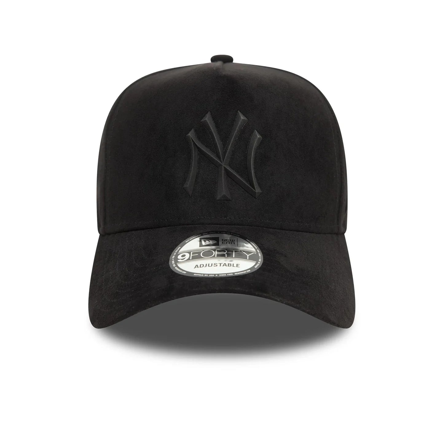 New Era Schwarze New York Yankees Faux Suede 9FORTY E-Frame Cap