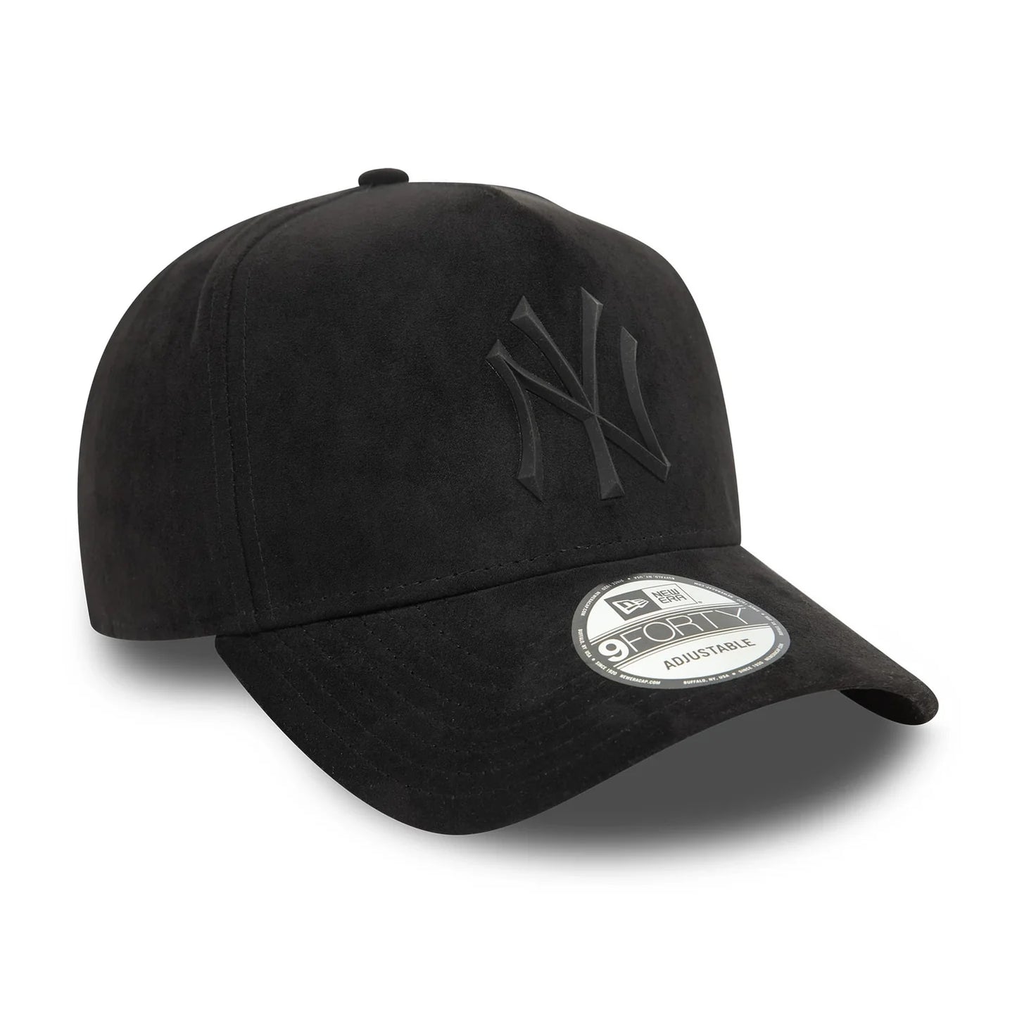 New Era Schwarze New York Yankees Faux Suede 9FORTY E-Frame Cap