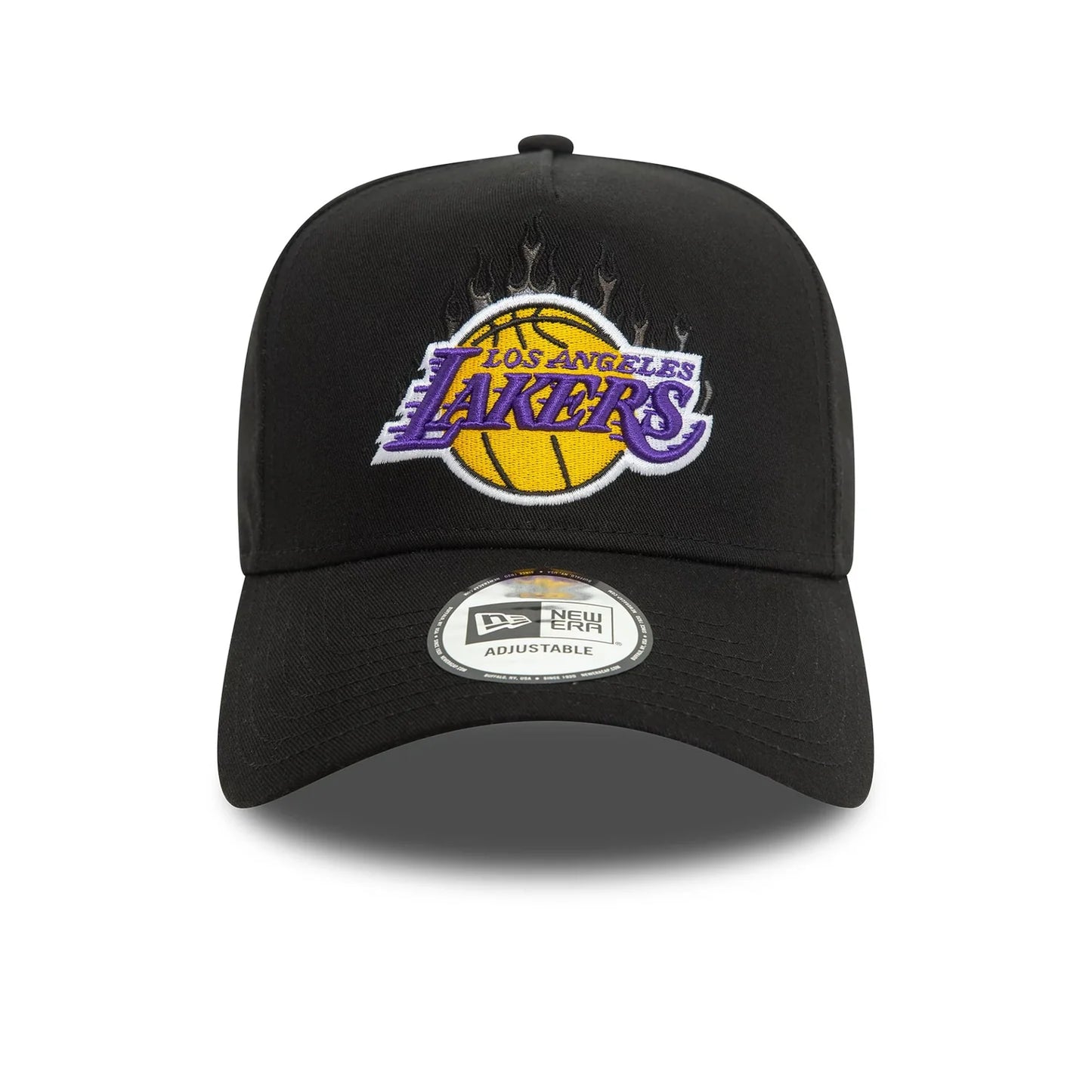 New Era Black  LA Lakers NBA Flame 9FORTY E-Frame Cap