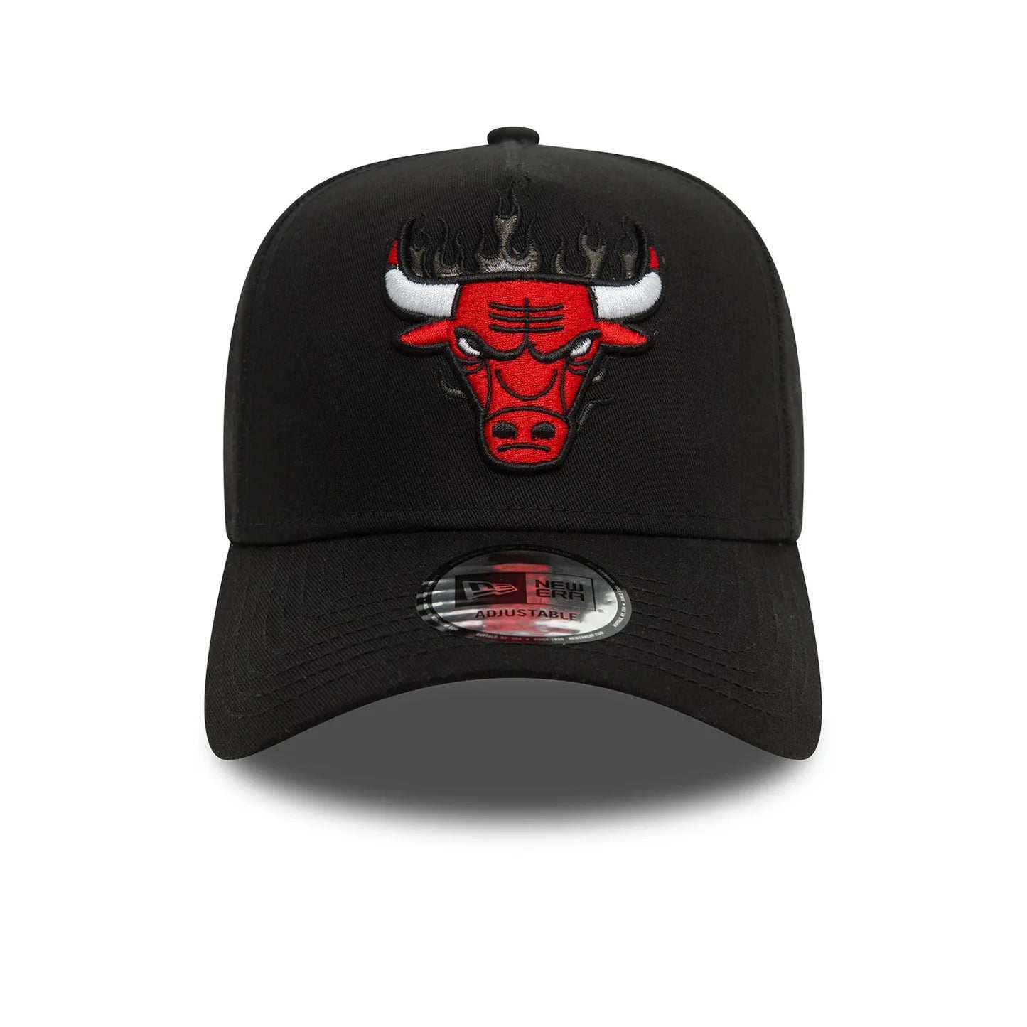 New Era Black Chicago Bulls NBA Flame 9FORTY E-Frame Cap