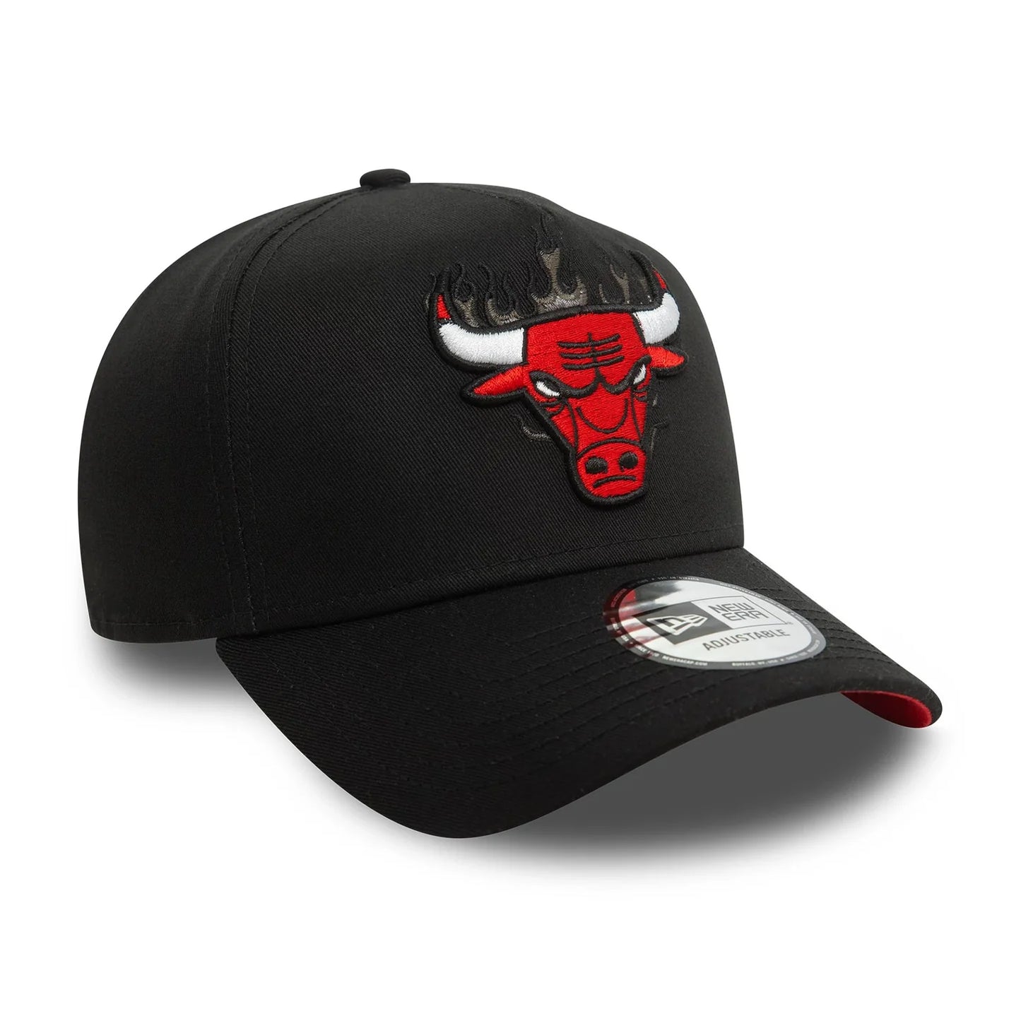 New Era Black Chicago Bulls NBA Flame 9FORTY E-Frame Cap