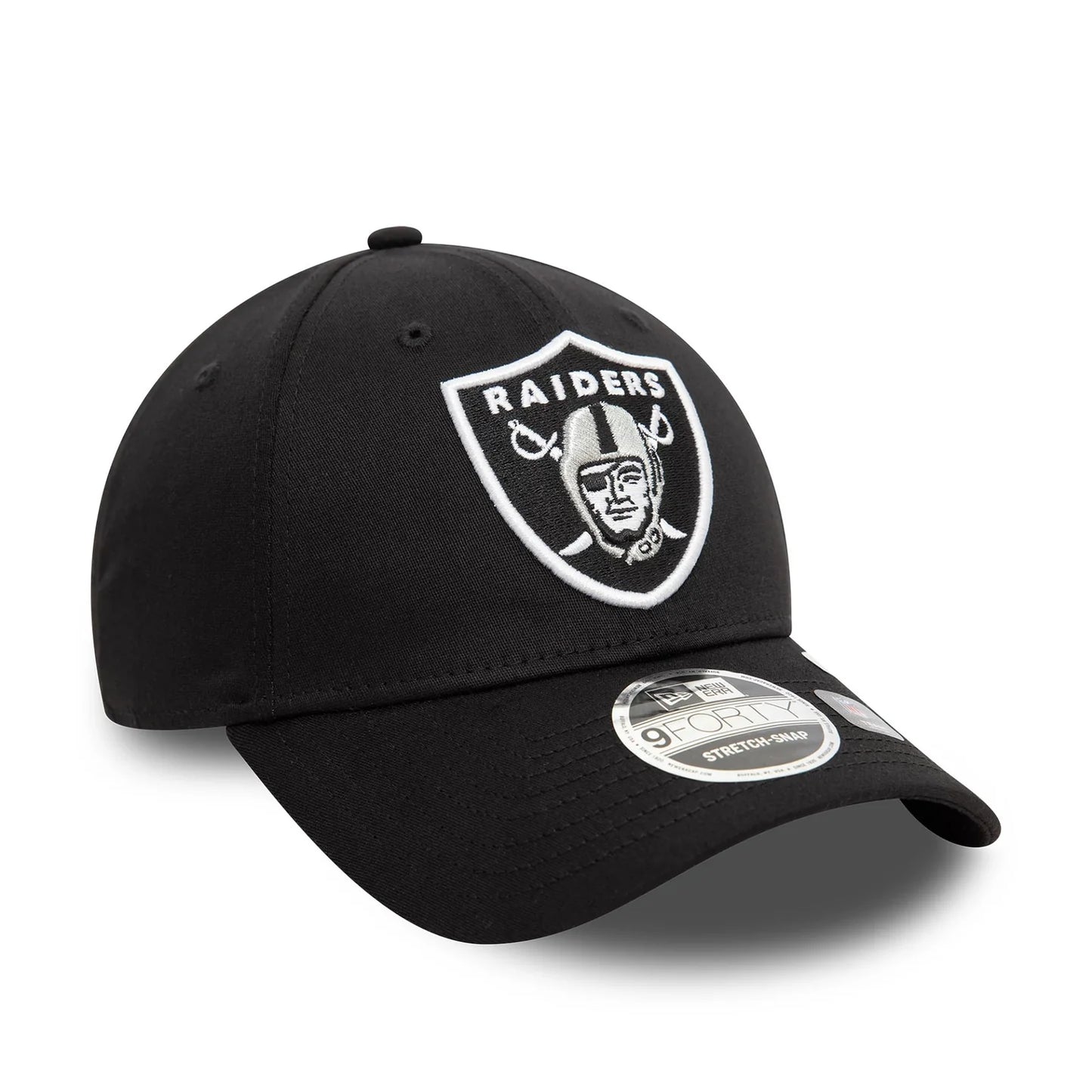 New Era 9FORTY Stretch Snap Las Vegas Raiders NFL Cap Schwarz