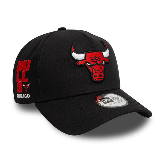 New Era Chicago Bulls NBA Patch Black 9FORTY A-Frame Snapback