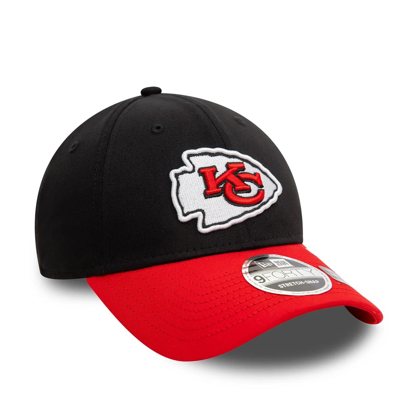 New Era 9FORTY Stretch Snap Kansas City Chiefs NFL Cap One Size Schwarz