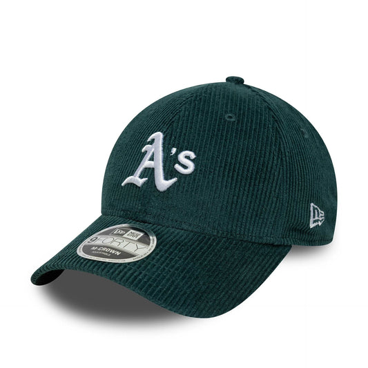 New Era Dunkelgrüne Oakland Athletics MLB Cord 9FORTY M-Crown Verstellbare Cap