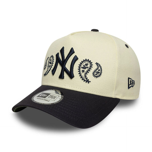 New Era Weiße New York Yankees MLB Paisley 9FORTY E-Frame Cap