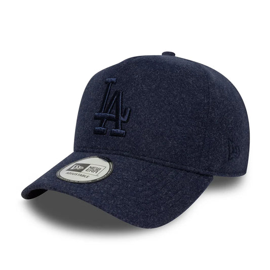New Era Navy MLB Meltonwolle LA Dodgers 9FORTY E-Frame Verstellbare Cap