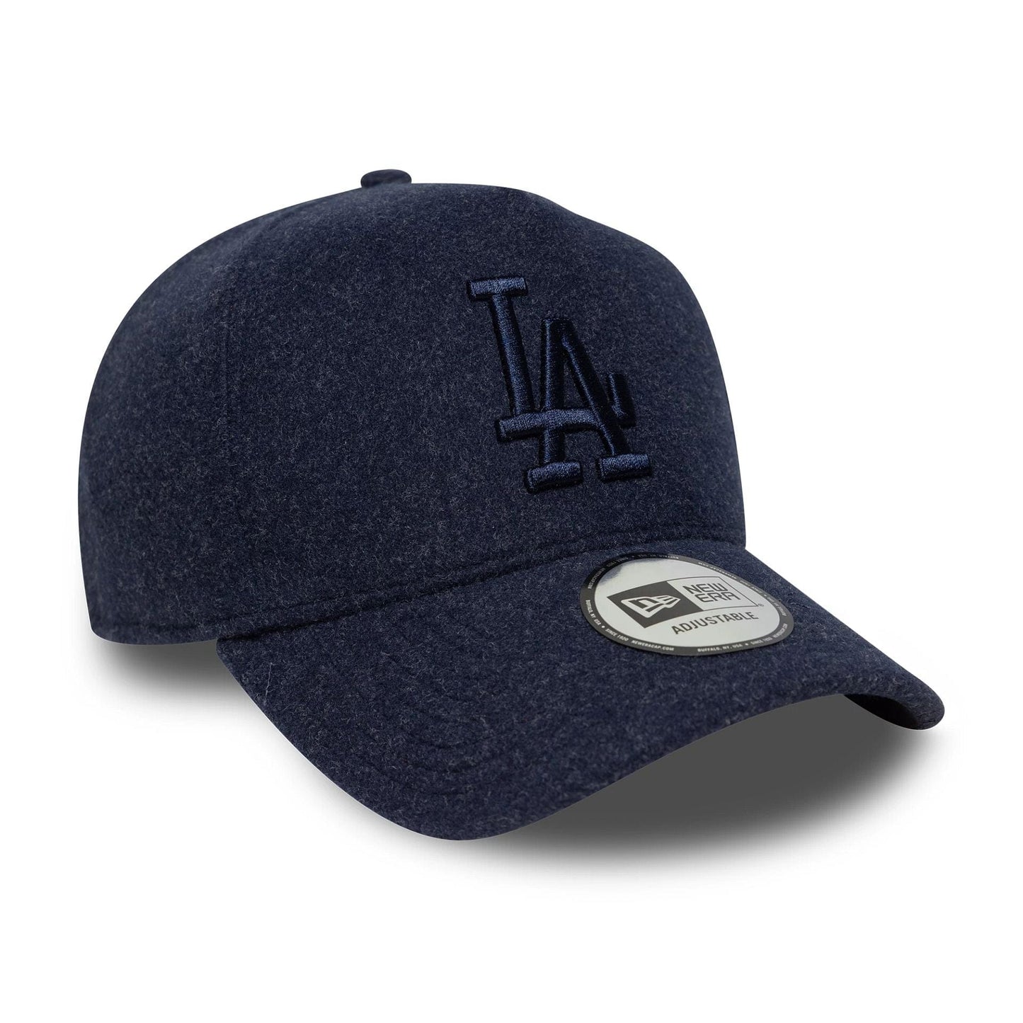 New Era Navy MLB Meltonwolle LA Dodgers 9FORTY E-Frame Verstellbare Cap