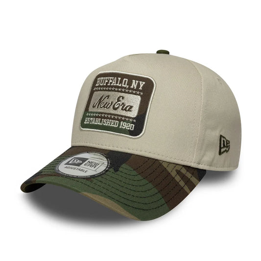 New Era Hellbeige New Era Camo Patch 9FORTY E-Frame Verstellbare Cap