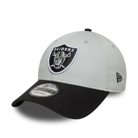 New Era Graue Las Vegas Raiders NFL Sidepatch 9FORTY Verstellbare Cap