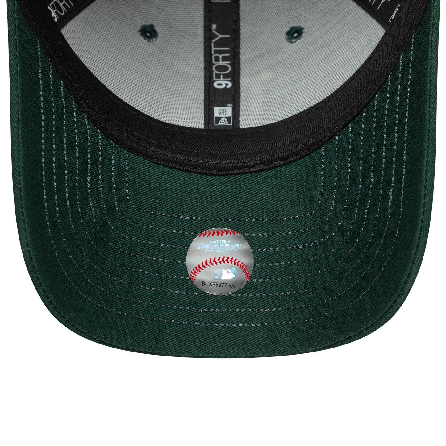 New Era Dunkelgrüne MLB Visor Script LA Dodgers 9FORTY Verstellbare Cap