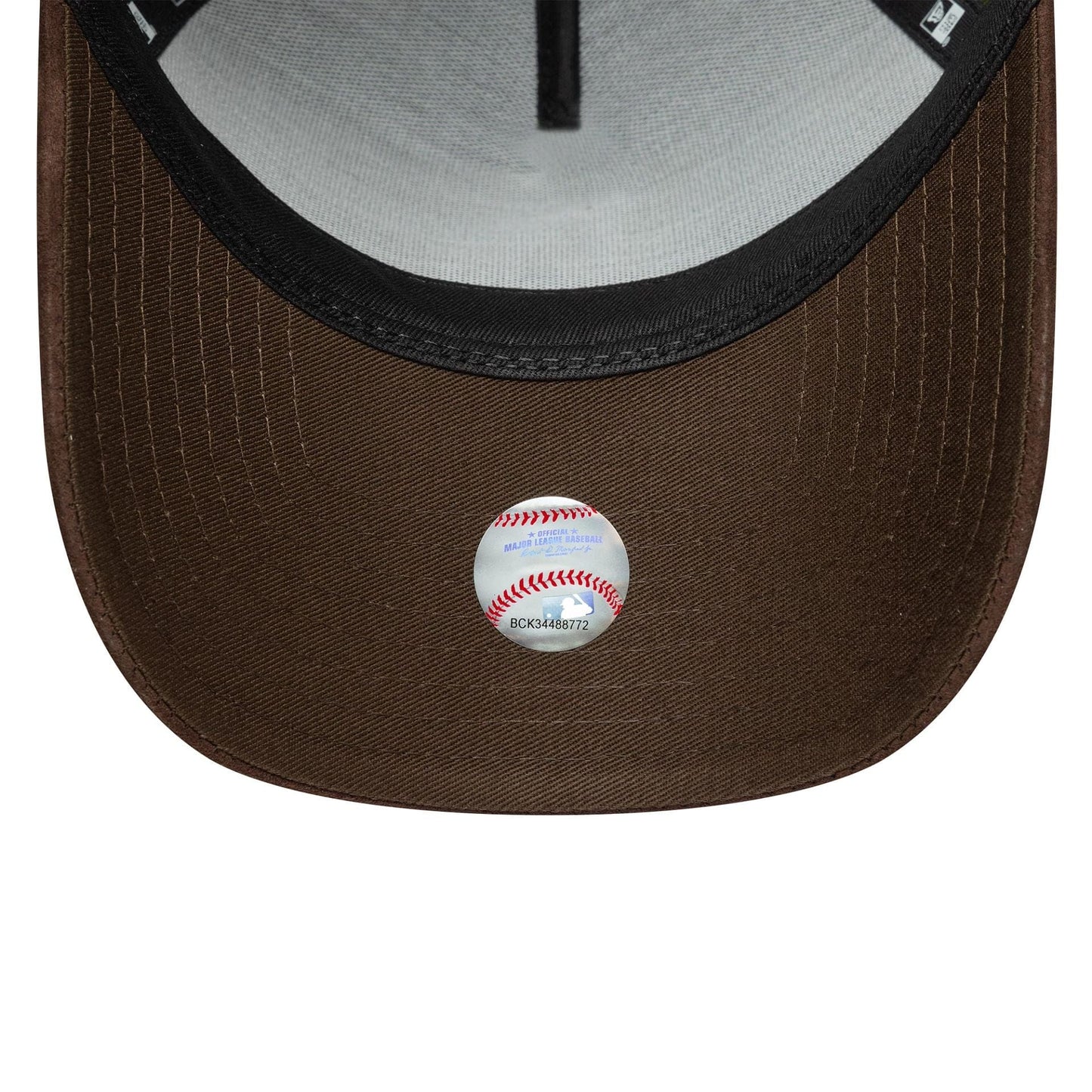 New Era Dunkelgrüne LA Dodgers MLB Wildleder Visor 9FORTY E-Frame Verstellbare Cap