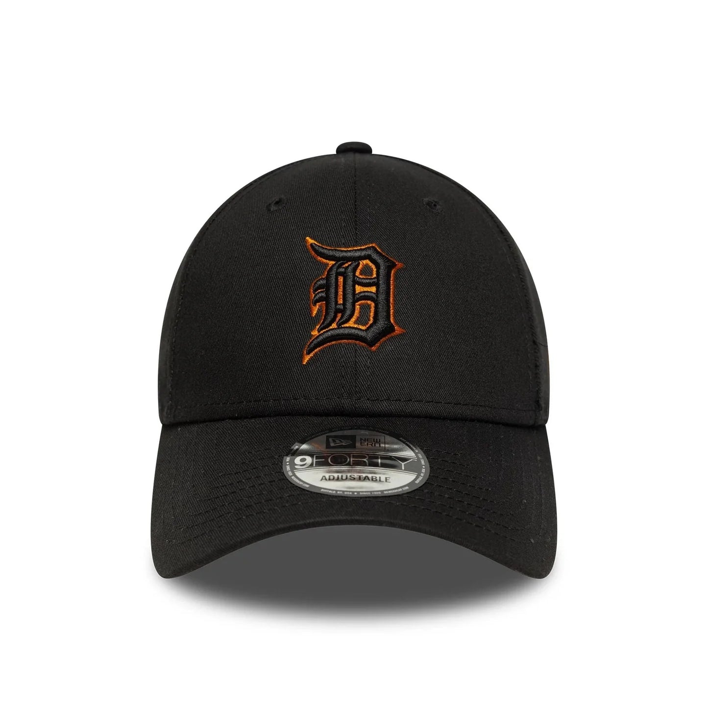 New Era Black Detroit Tigers MLB Team Outline 9FORTY Verstellbare Cap