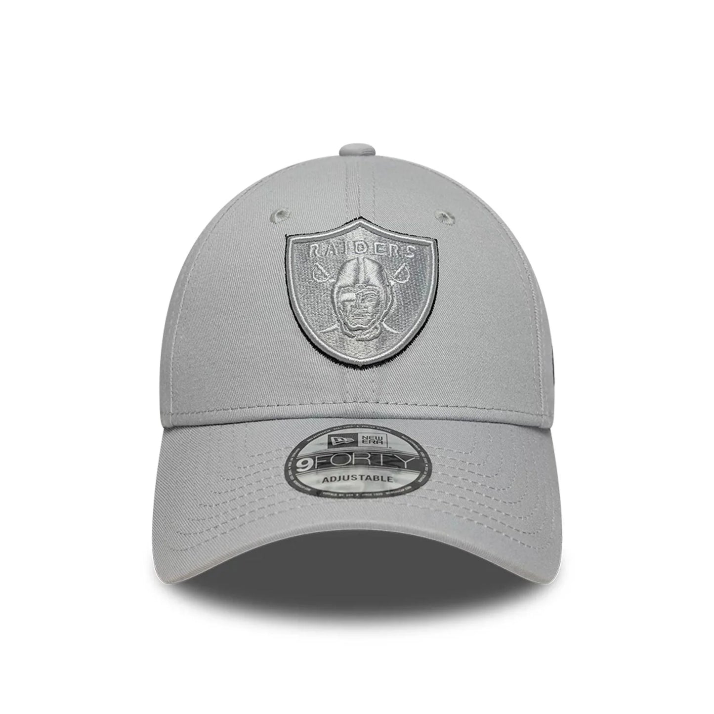 New Era Graue Las Vegas Raiders NFL Team Outline 9FORTY Verstellbare Cap