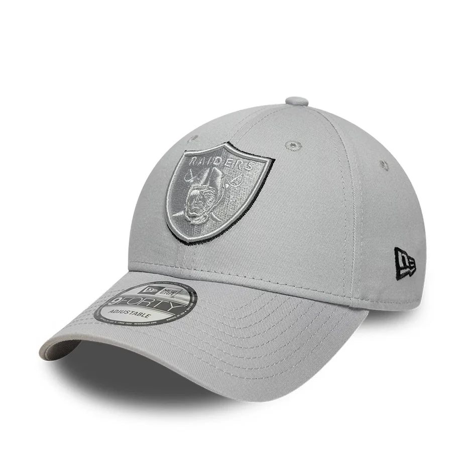 New Era Graue Las Vegas Raiders NFL Team Outline 9FORTY Verstellbare Cap