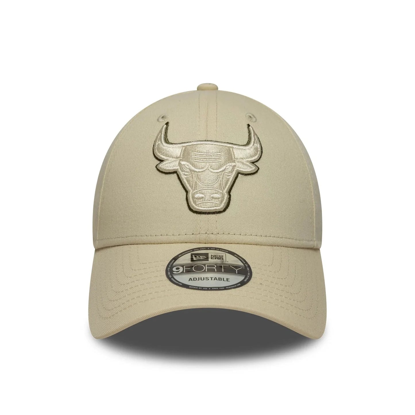 New Era Chicago Bulls NBA Team Outline 9FORTY Cap Beige