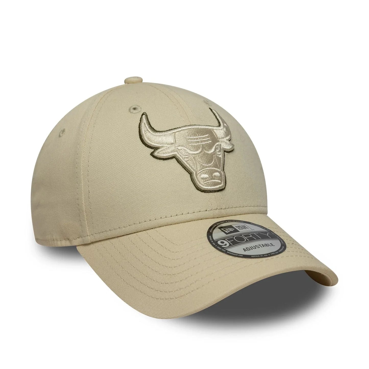 New Era Chicago Bulls NBA Team Outline 9FORTY Cap Beige