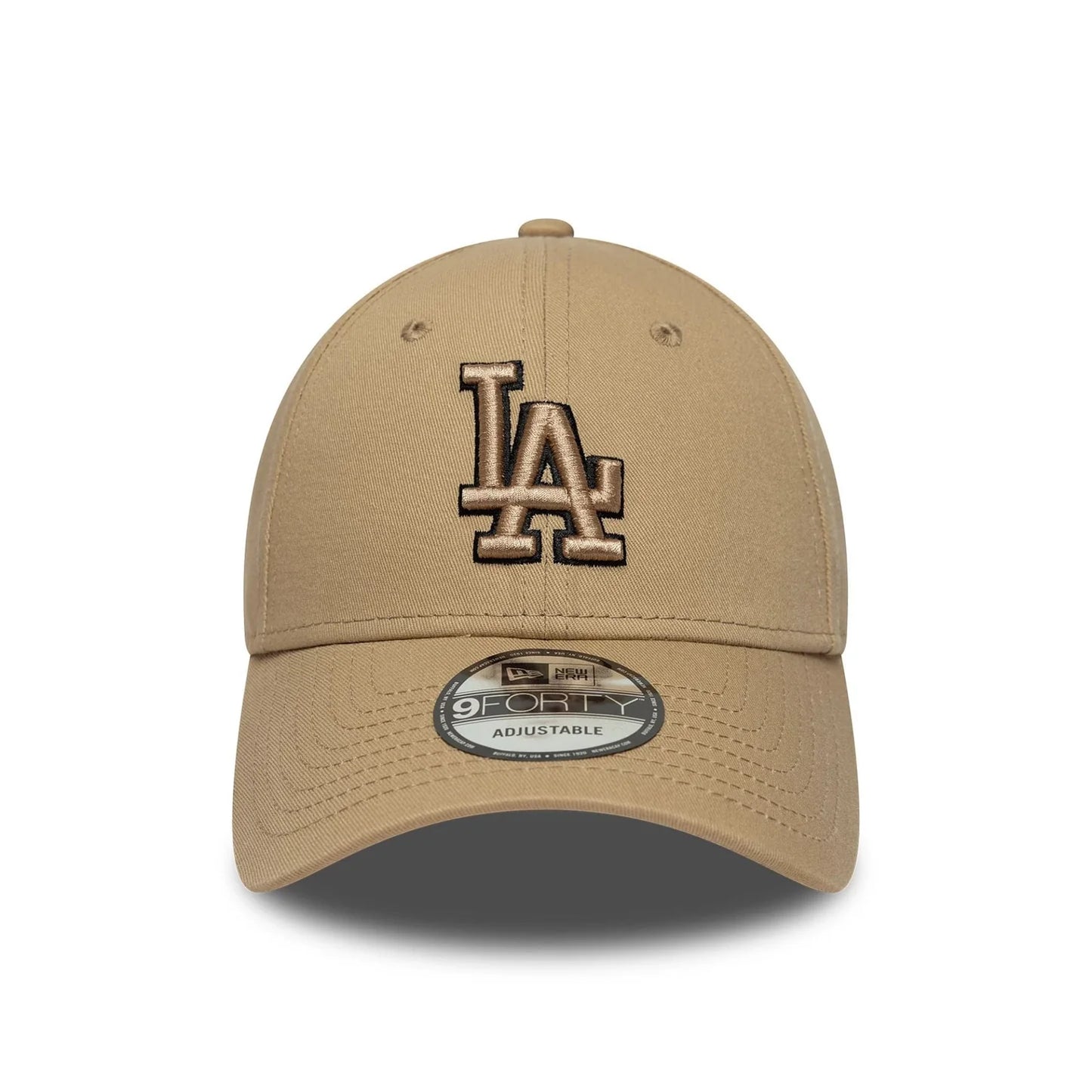 New Era  LA Dodgers MLB Team Outline 9FORTY Cap Beige