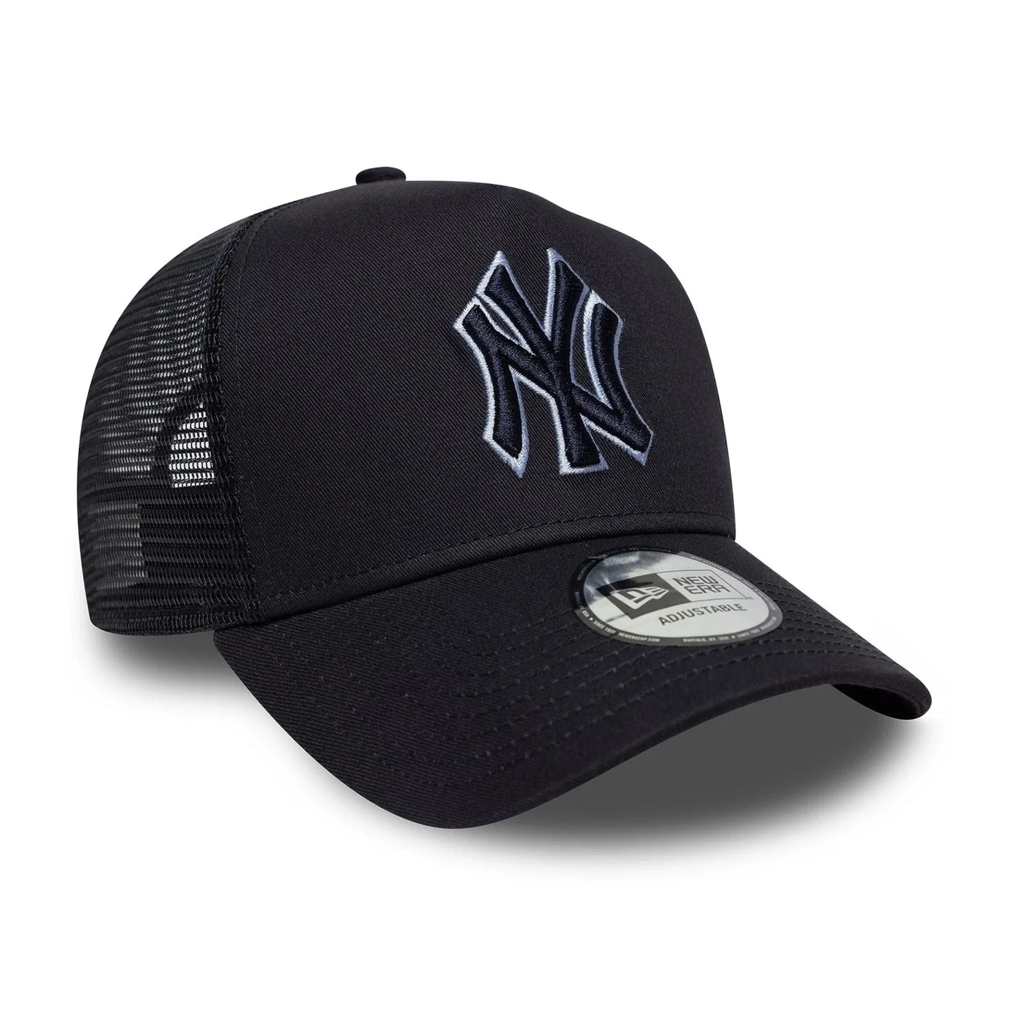 New Era Navy New York Yankees MLB Outline 9FORTY E-Frame Trucker Cap