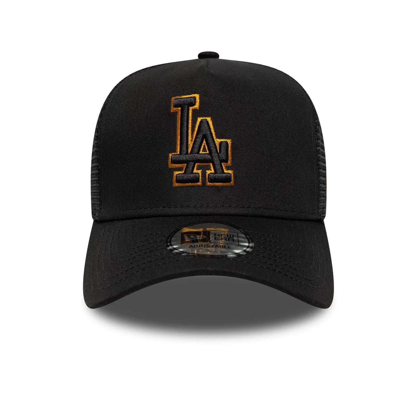 New Era LA Dodgers MLB Outline 9FORTY E-Frame Trucker Cap Black