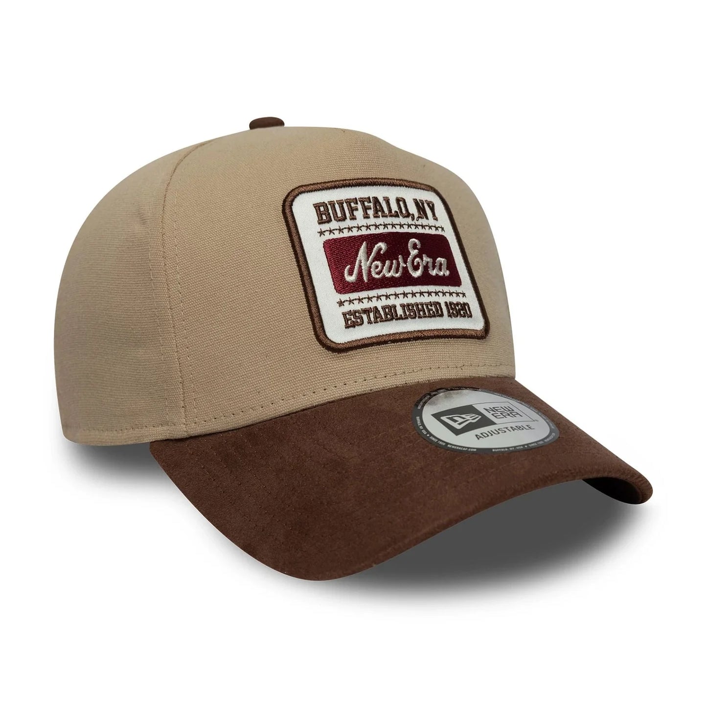 New Era Patch Suede 9FORTY E-Frame Cap Beige