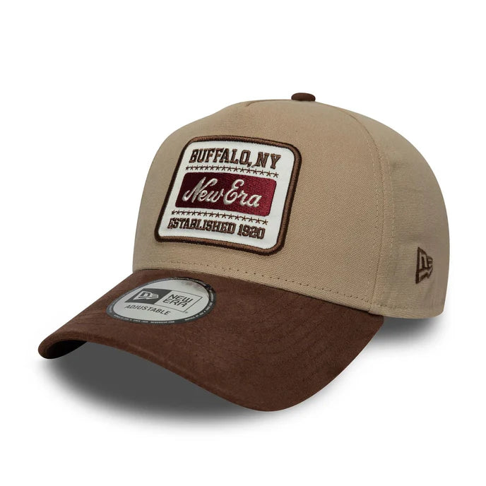 New Era Patch Suede 9FORTY E-Frame Cap Beige