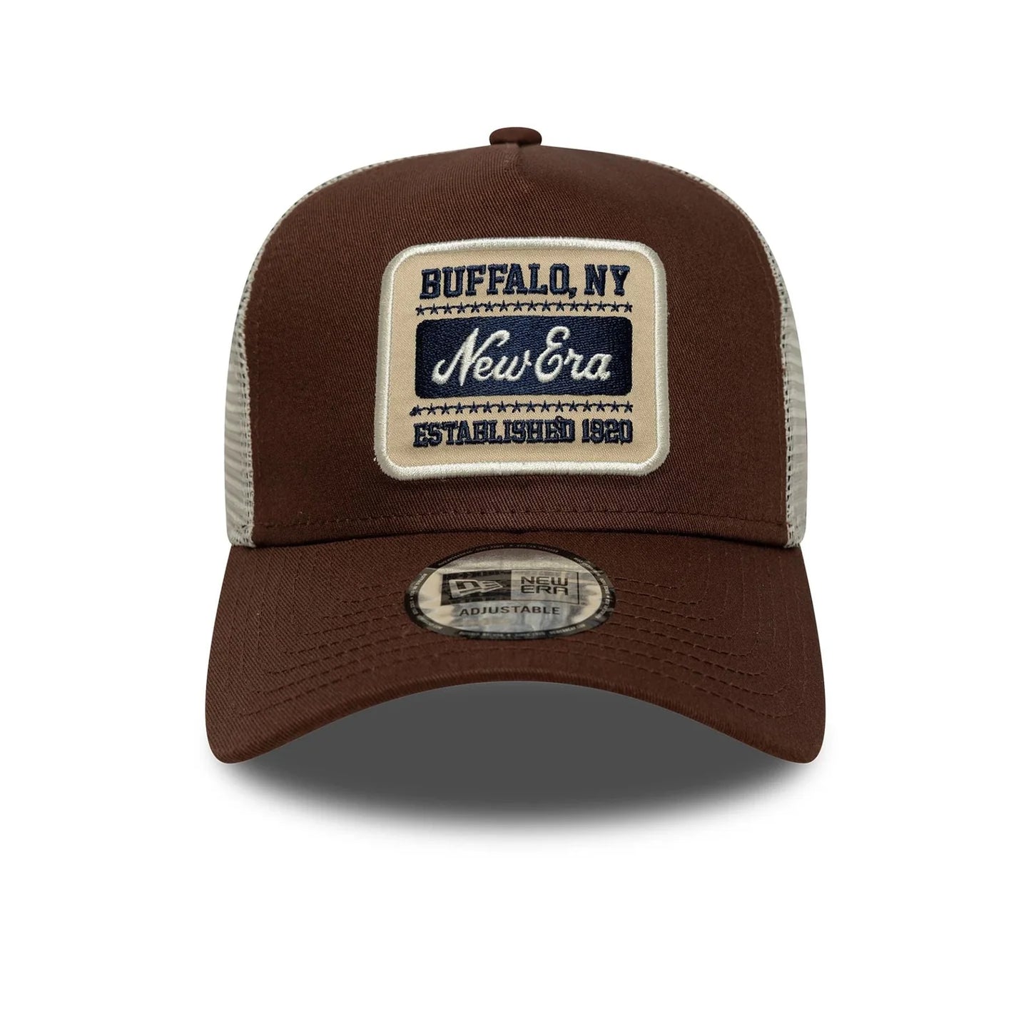 New Era Patch 9FORTY A-Frame Trucker Cap Braun