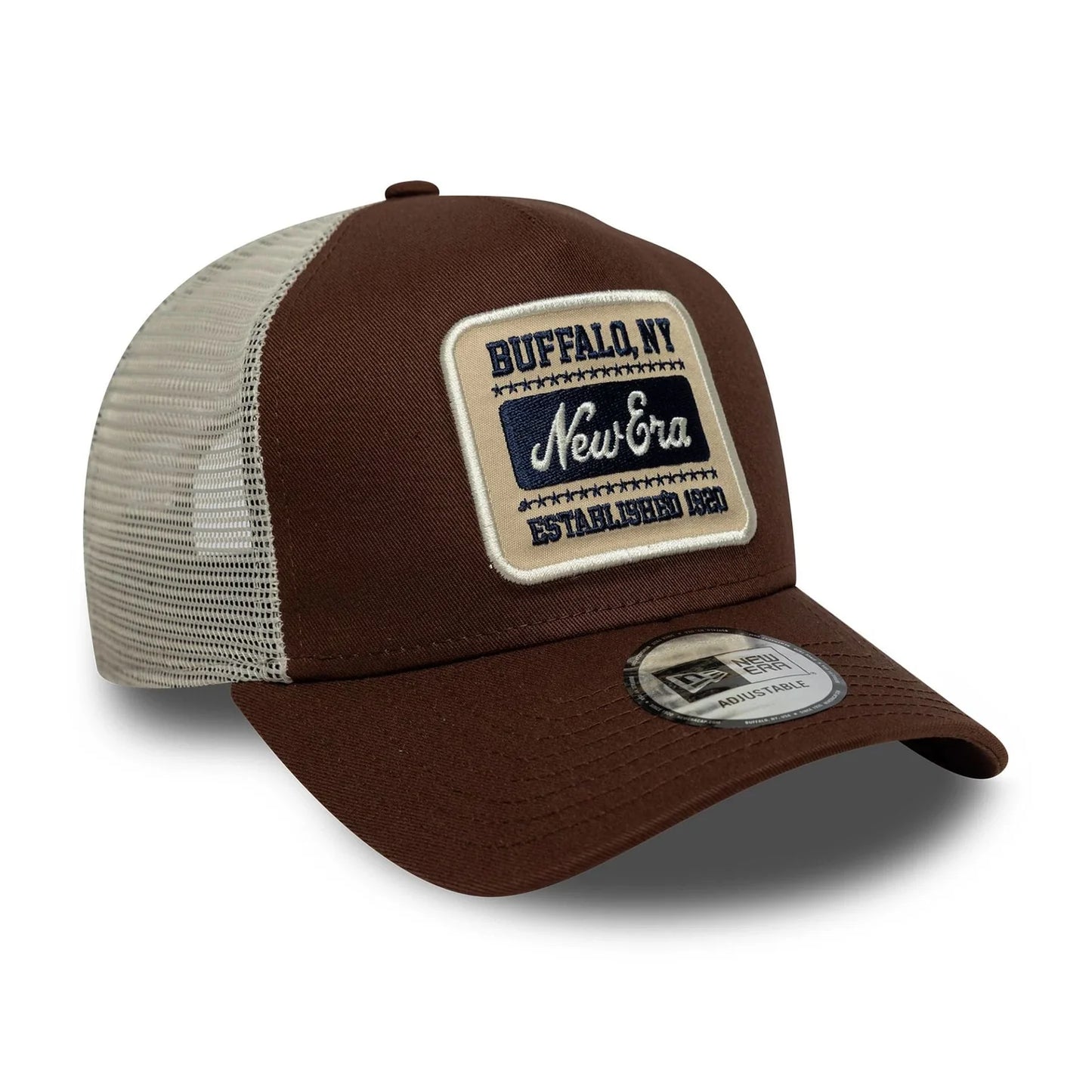 New Era Patch 9FORTY A-Frame Trucker Cap Braun