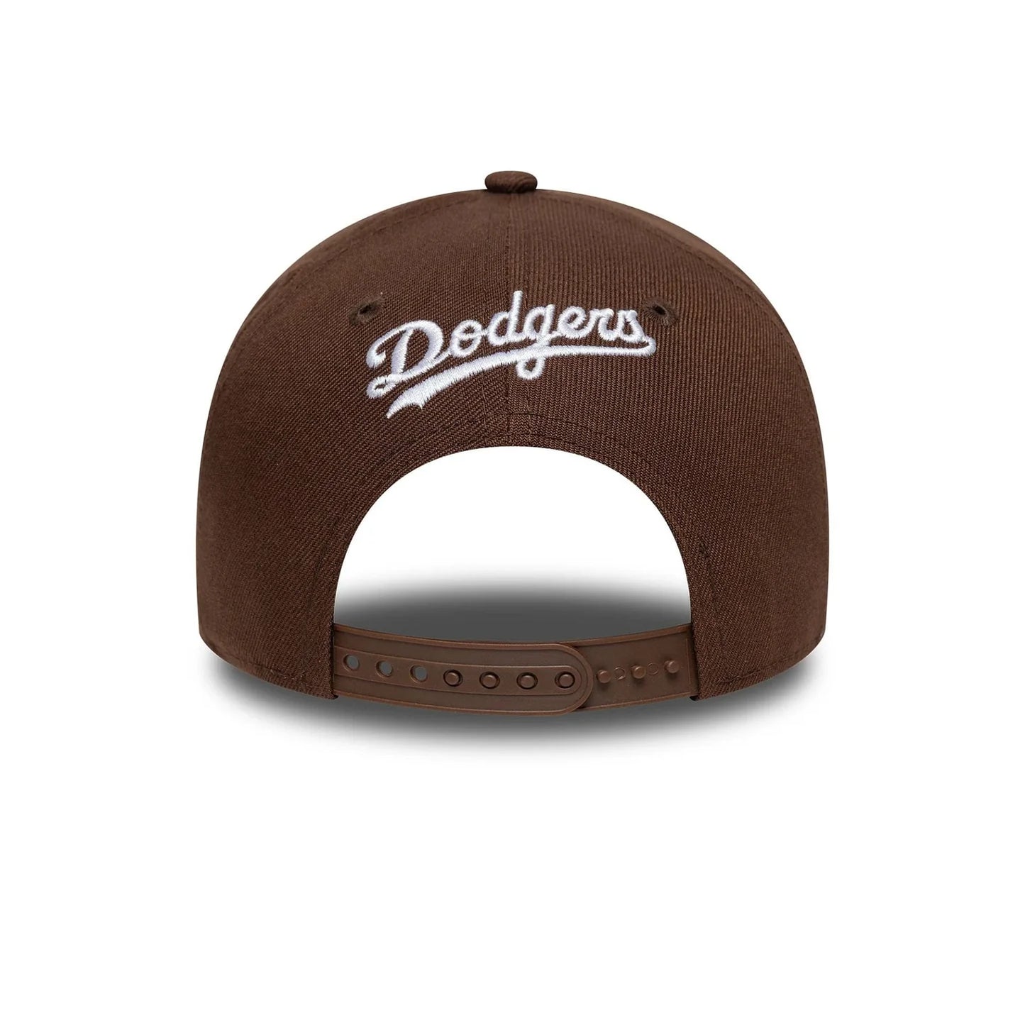 New Era MLB Outline Script LA Dodgers 9FORTY E-Frame Cap Braun