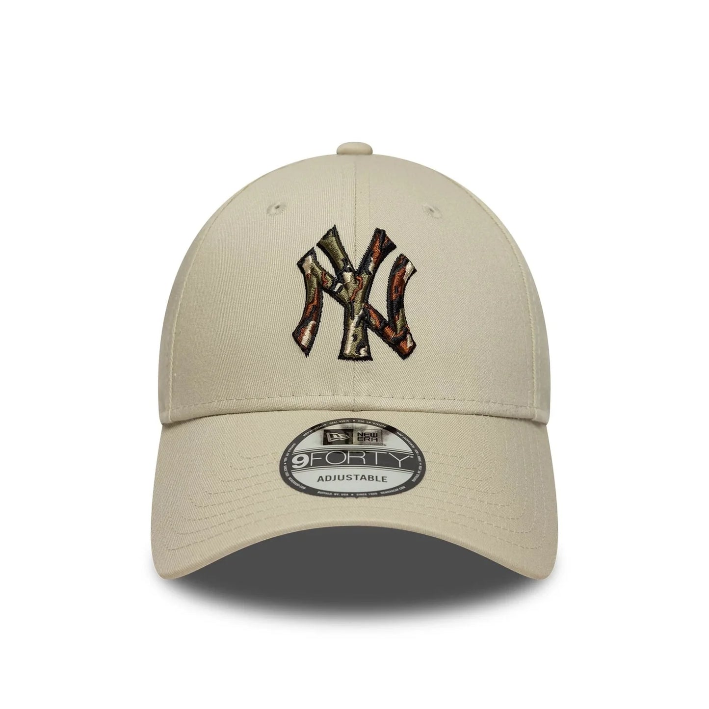 New Era MLB Outline Camo New York Yankees 9FORTY Cap Beige