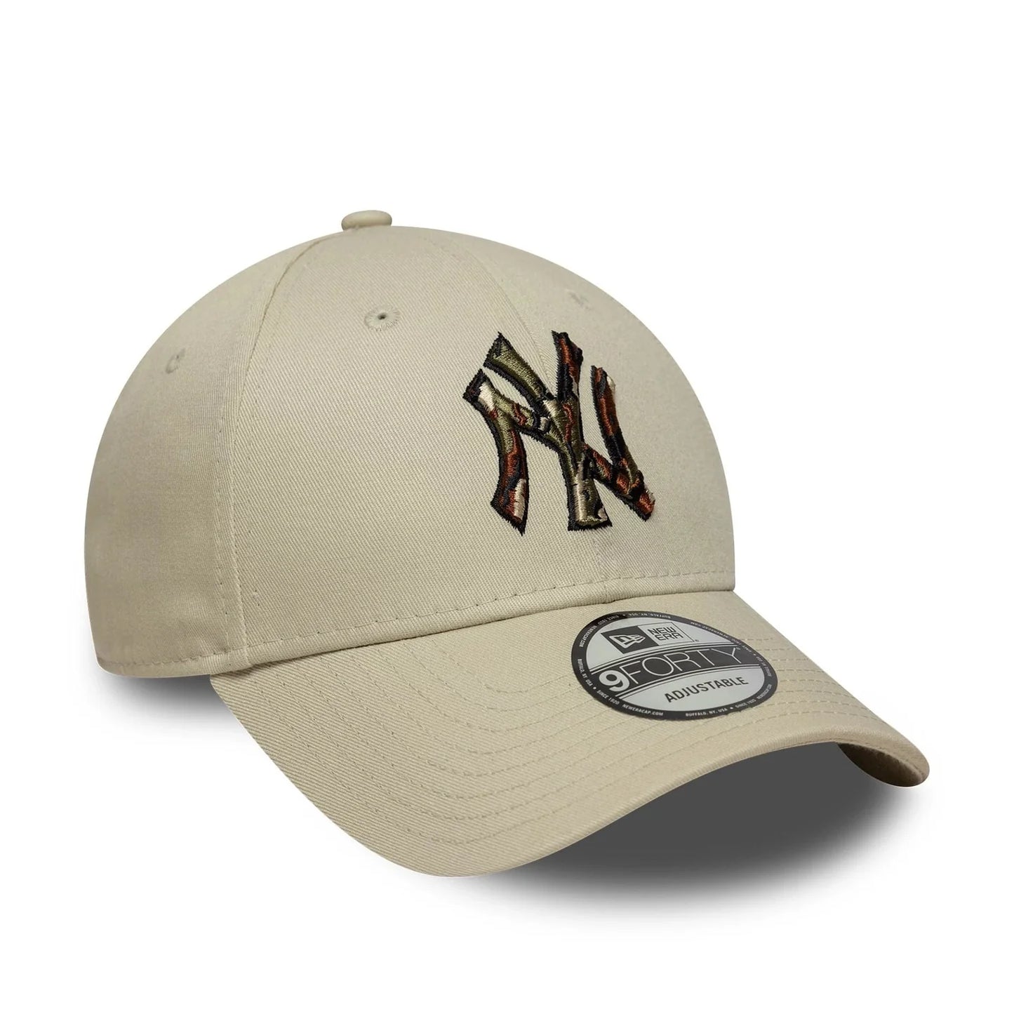 New Era MLB Outline Camo New York Yankees 9FORTY Cap Beige