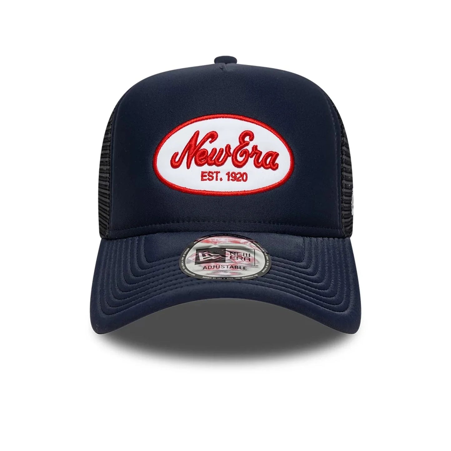New Era Oval Patch 9FORTY A-Frame Trucker Navy