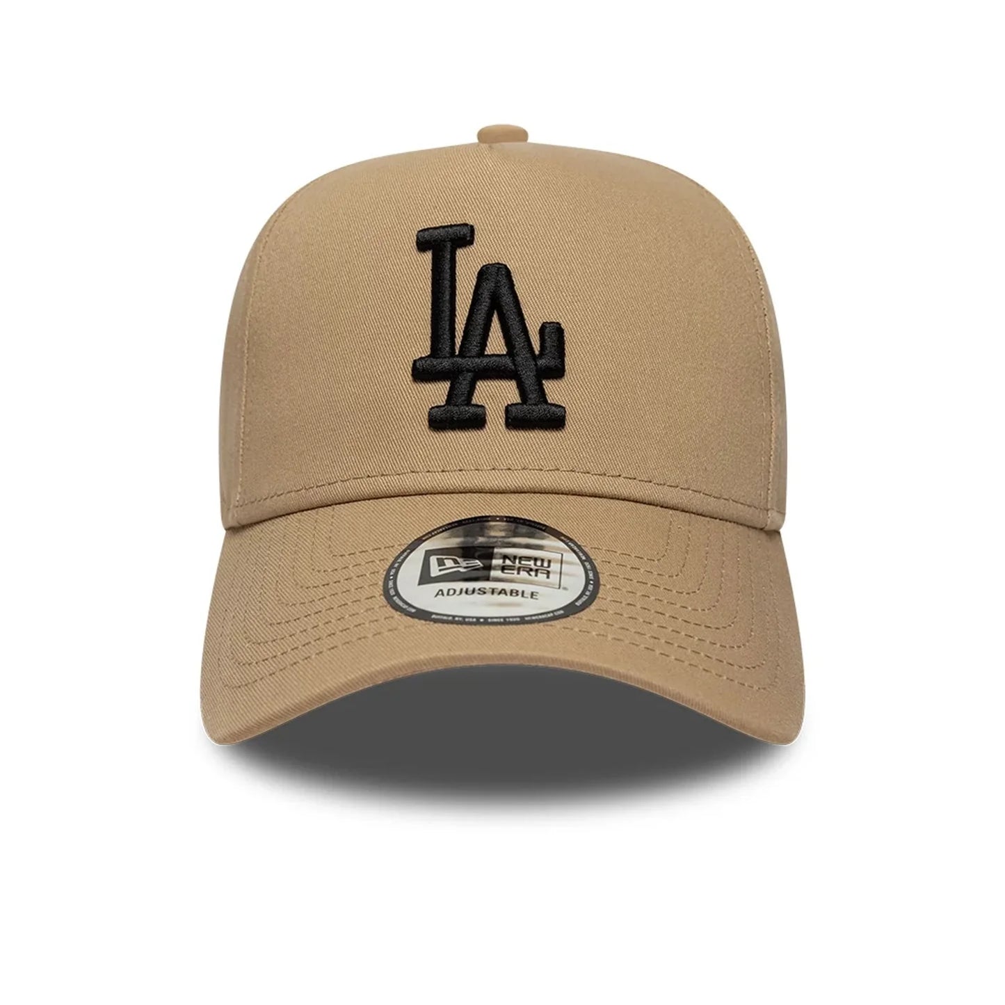 New Era Hellbeige LA Dodgers MLB League Essential 9FORTY E-Frame Verstellbare Cap