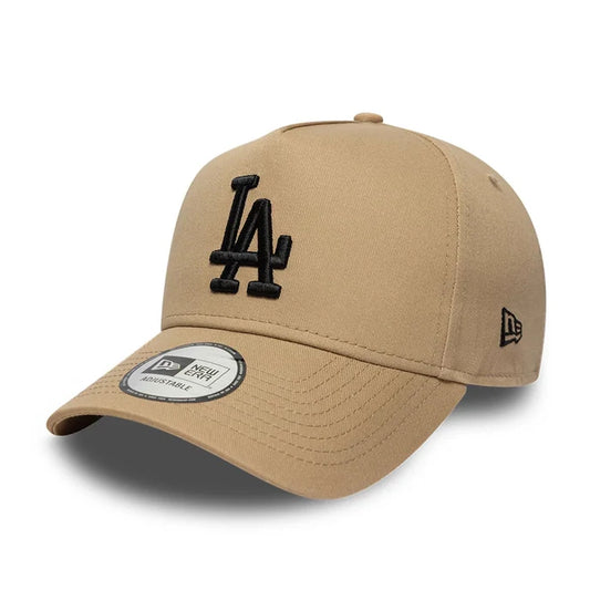 New Era Hellbeige LA Dodgers MLB League Essential 9FORTY E-Frame Verstellbare Cap