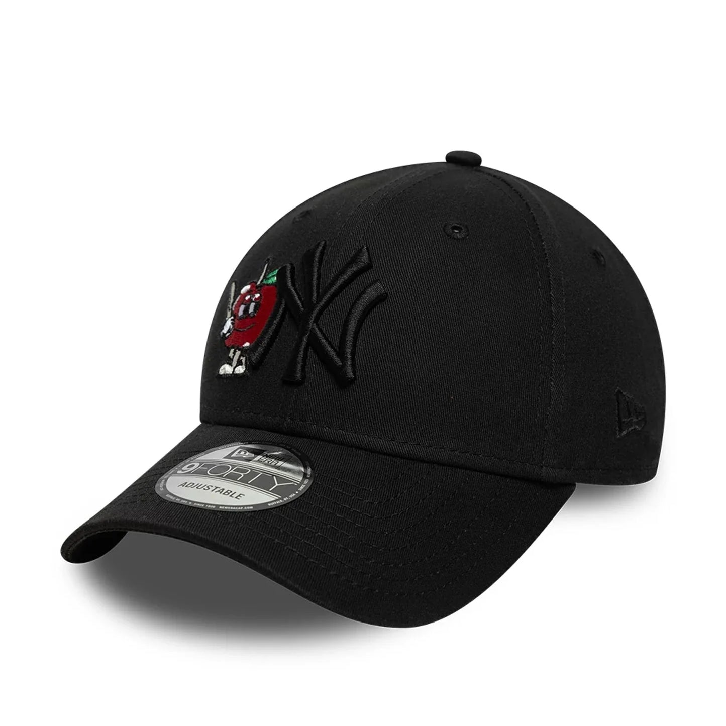 New Era Black New York Yankees MLB Icon 9FORTY Verstellbare Cap