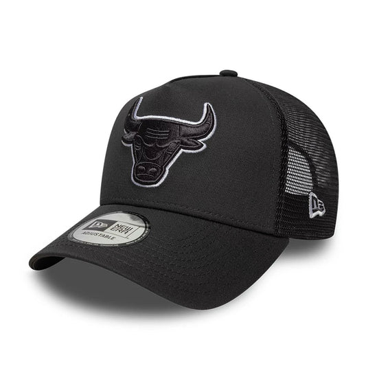 New Era Dunkelgraue Chicago Bulls NBA Outline 9FORTY E-Frame Trucker Verstellbare Cap