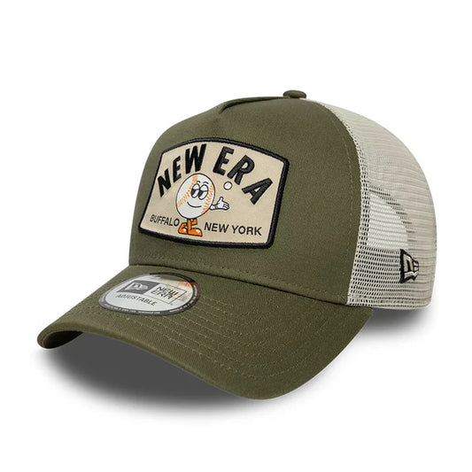 New Era Summer Patch 9FORTY A-Frame Trucker Verstellbare Cap Green