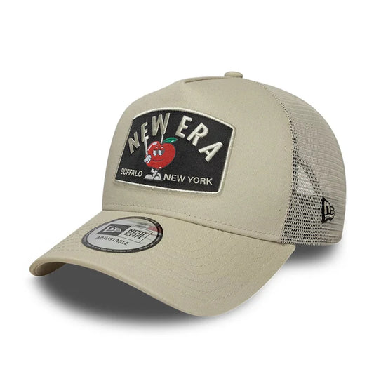 New Era Summer Patch 9FORTY A-Frame Trucker Verstellbare Cap beige