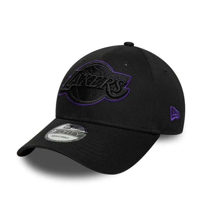 New Era Schwarze NBA Outline LA Lakers 9FORTY Cap