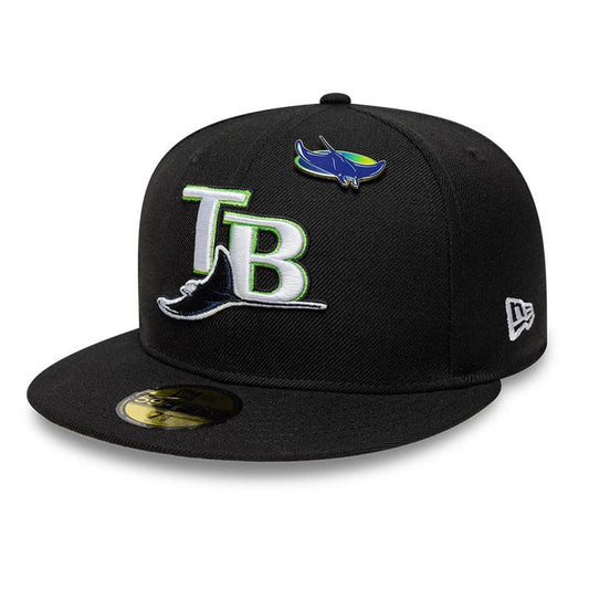 New Era Tampa Bay Rays MLB Icon Black 59FIFTY Fitted Cap