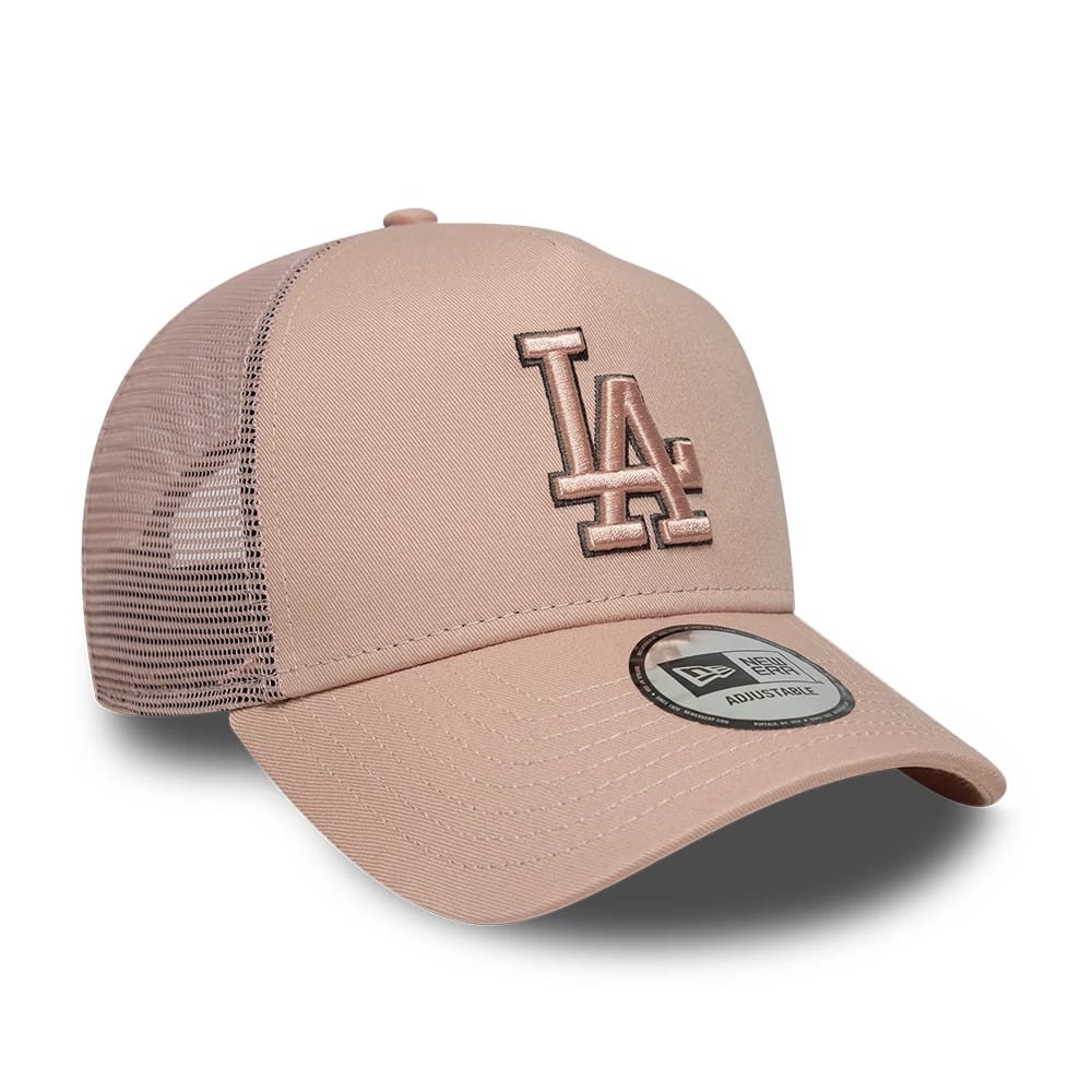 New Era Pastellpinke MLB Outline LA Dodgers 9FORTY E-Frame Trucker Cap