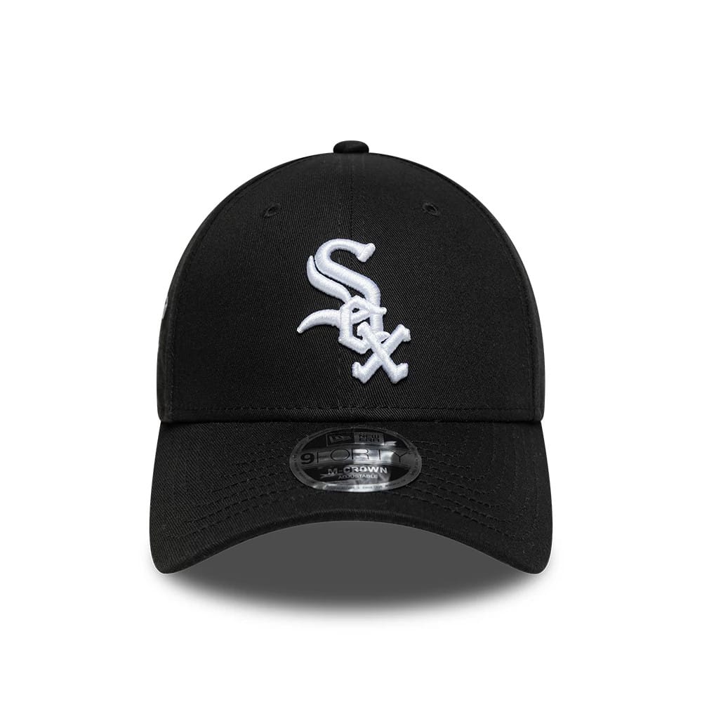 New Era Schwarze MLB Side Script Chicago White Sox 9FORTY M-Crown Cap