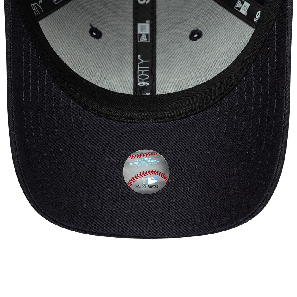 New Era Navy MLB Side Script New York Yankees 9FORTY Cap