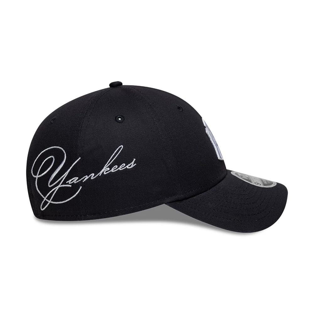 New Era Navy MLB Side Script New York Yankees 9FORTY Cap