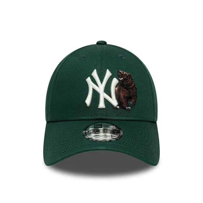 New Era Dunkelgrüne MLB Outdoor Icon New York Yankees 9FORTY Cap