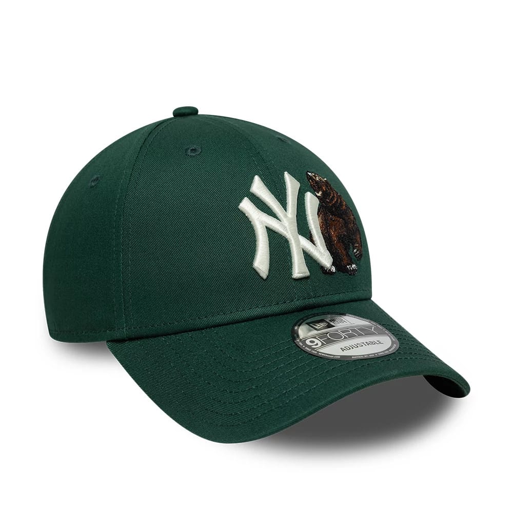 New Era Dunkelgrüne MLB Outdoor Icon New York Yankees 9FORTY Cap