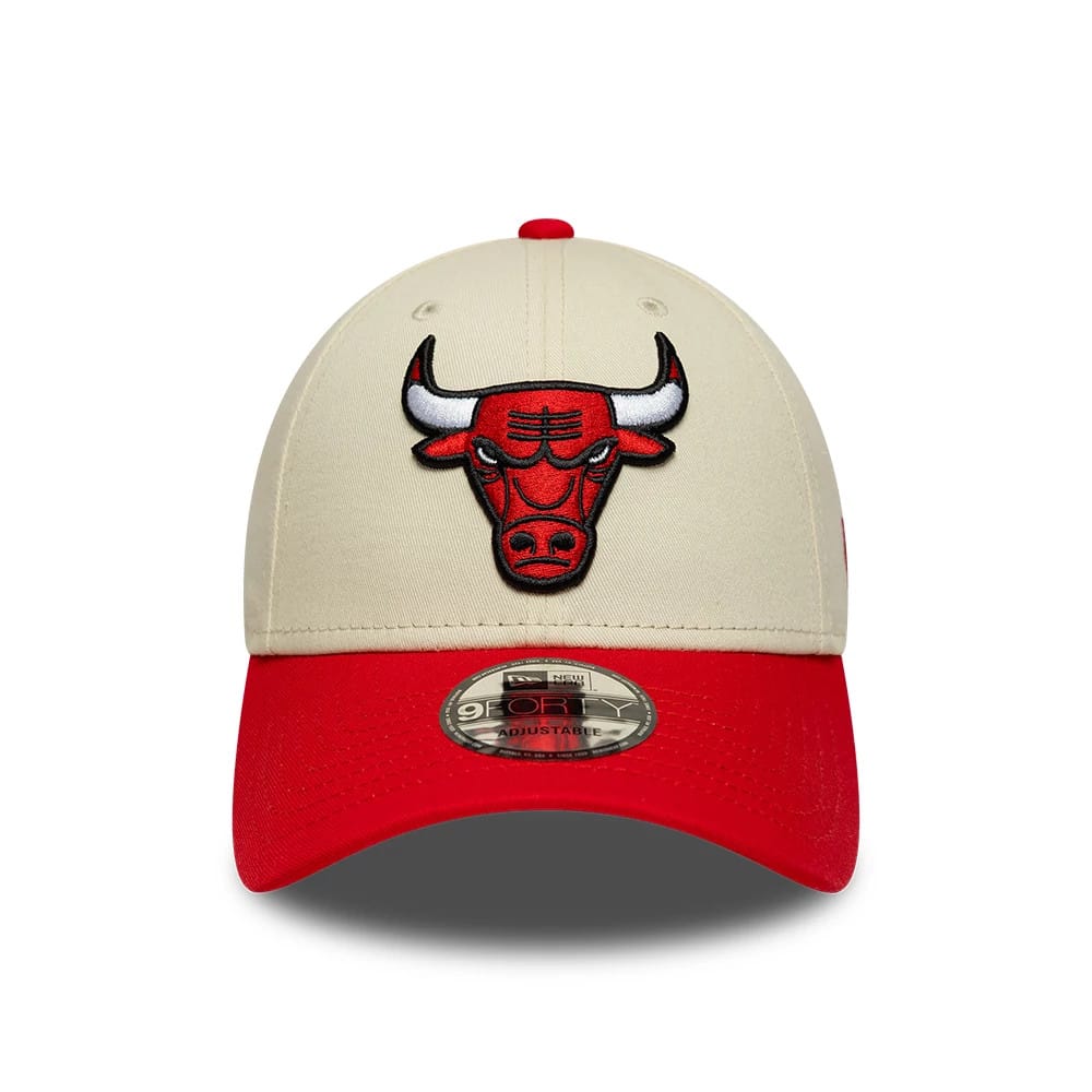 New Era Hellbeige NBA Colourblock Chicago Bulls 9FORTY Cap
