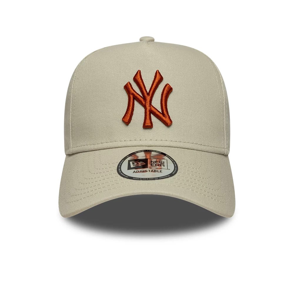 New Era Hellbeige MLB League Essential New York Yankees 9FORTY E-Frame Cap