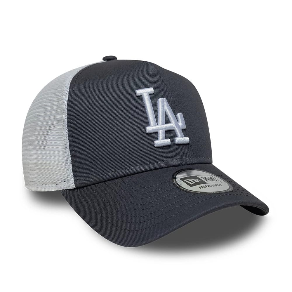 New Era Graue MLB League Essential LA Dodgers 9FORTY A-Frame Trucker Cap