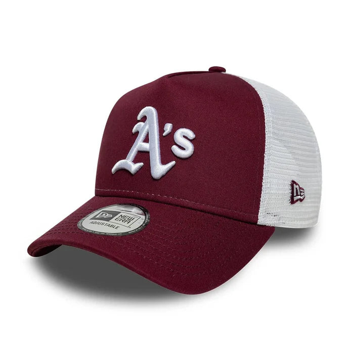 New Era MLB League Essential Athletics 9FORTY A-Frame Trucker Cap